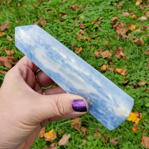 Large Celestite Tower - Celestite Point