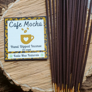 Cafe mocha hand dipped incense sticks 