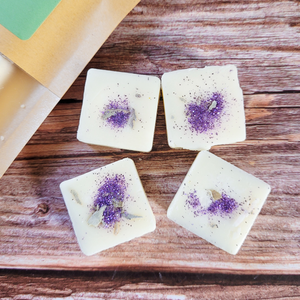 Eco friendly soy wax melts with biodegradable glitter 