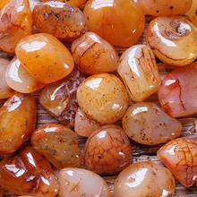 Load image into Gallery viewer, Large Carnelian Tumbled stones 
