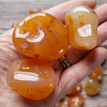 Load image into Gallery viewer, Carnelian tumbled gemstones
