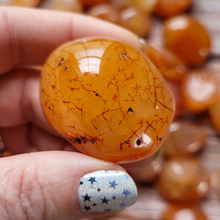 Load image into Gallery viewer, Large tumbled carnelian crystal
