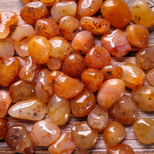 Load image into Gallery viewer, Carnelian tumbled gemstones
