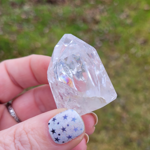 Clear quartz crystal point 