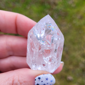 Cracked Clear Quartz Crystal Points