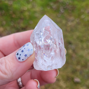 Cracked Clear Quartz Crystal Points
