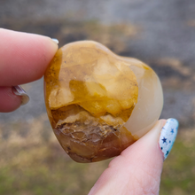 Load image into Gallery viewer, Carved golden healer quartz gemstone heart
