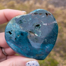 Load image into Gallery viewer, Carved Ocean Jasper Gemstone Heart
