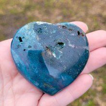 Load image into Gallery viewer, Carved Ocean Jasper Gemstone Heart
