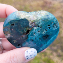 Load image into Gallery viewer, Carved Ocean Jasper Gemstone Heart
