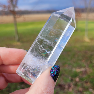 Clear Quartz Crystal Point - 3-3.5 inch