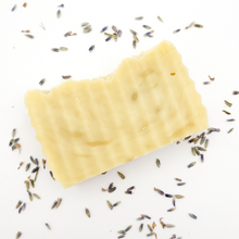 Load image into Gallery viewer, Lavender scented bar soap for shaving

