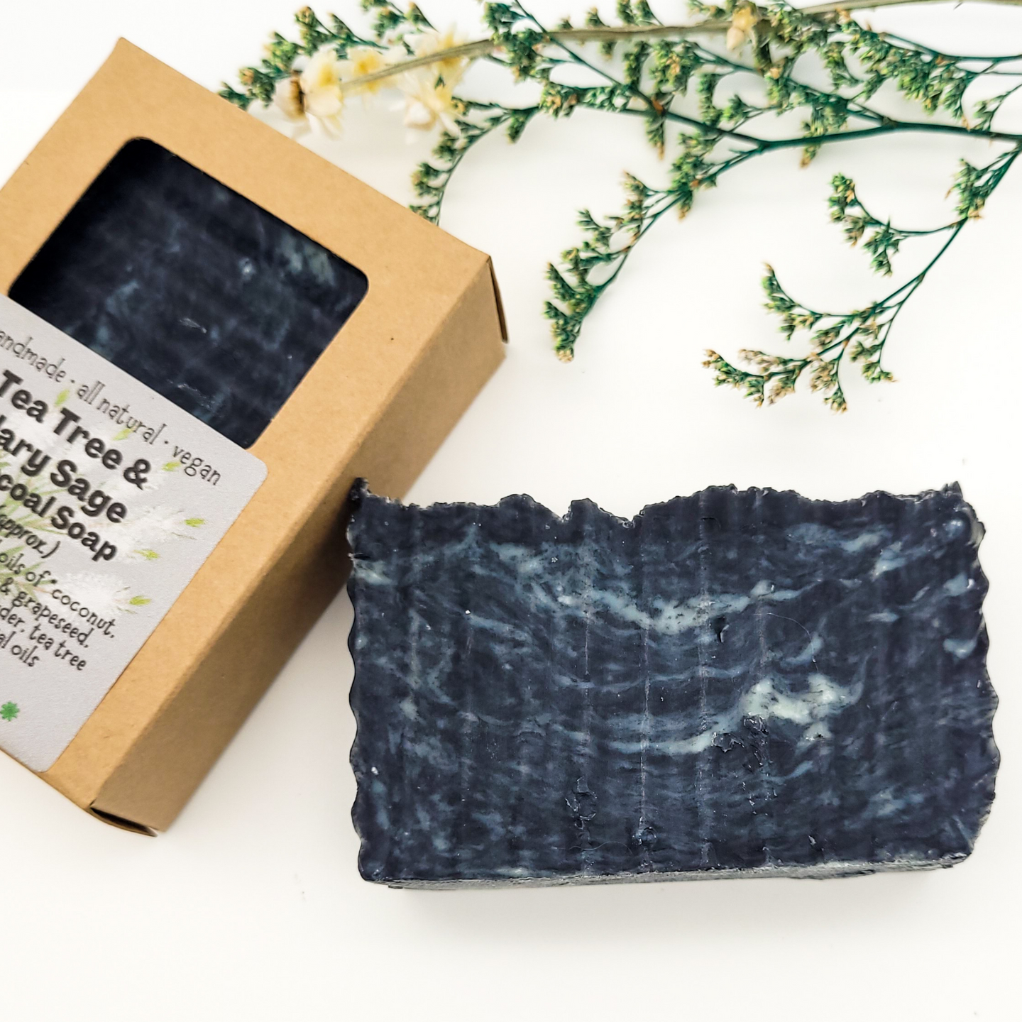 Tea Tree and Clary Sage Charcoal Soap 