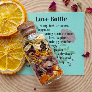 Love Spell Bottle - Herbs for Love