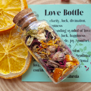 Love Spell Bottle - Herbs for Love