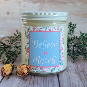 Positive affirmations intention candle
