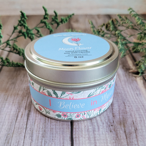 Self confidence soy wax candle with crystals 