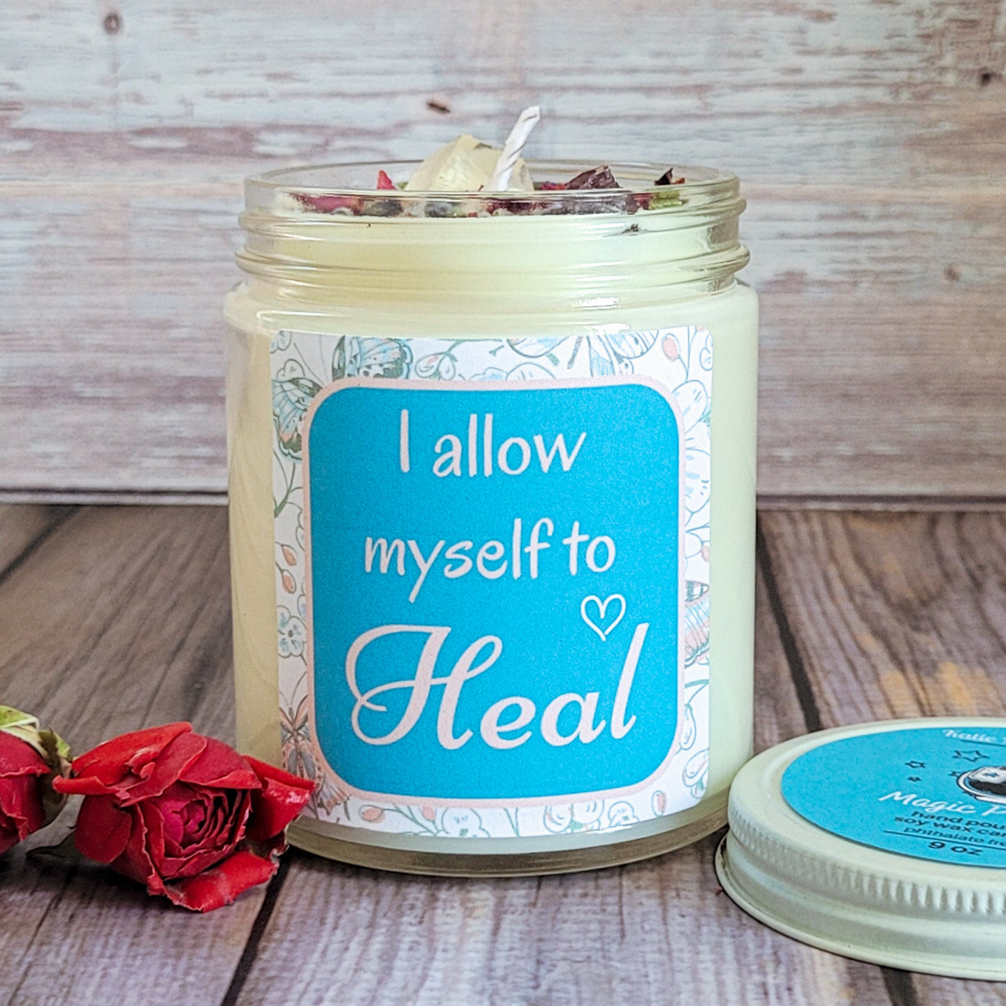 Healing intention candle 
