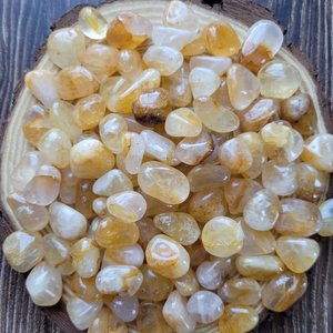 Golden healer quartz tumbled gemstones 