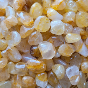 Golden healer quartz tumbled gemstones 