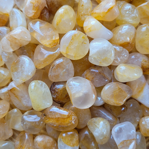 Golden healer quartz tumbled gemstones 