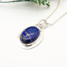 Load image into Gallery viewer, Lapis Lazuli Sterling Silver Pendant
