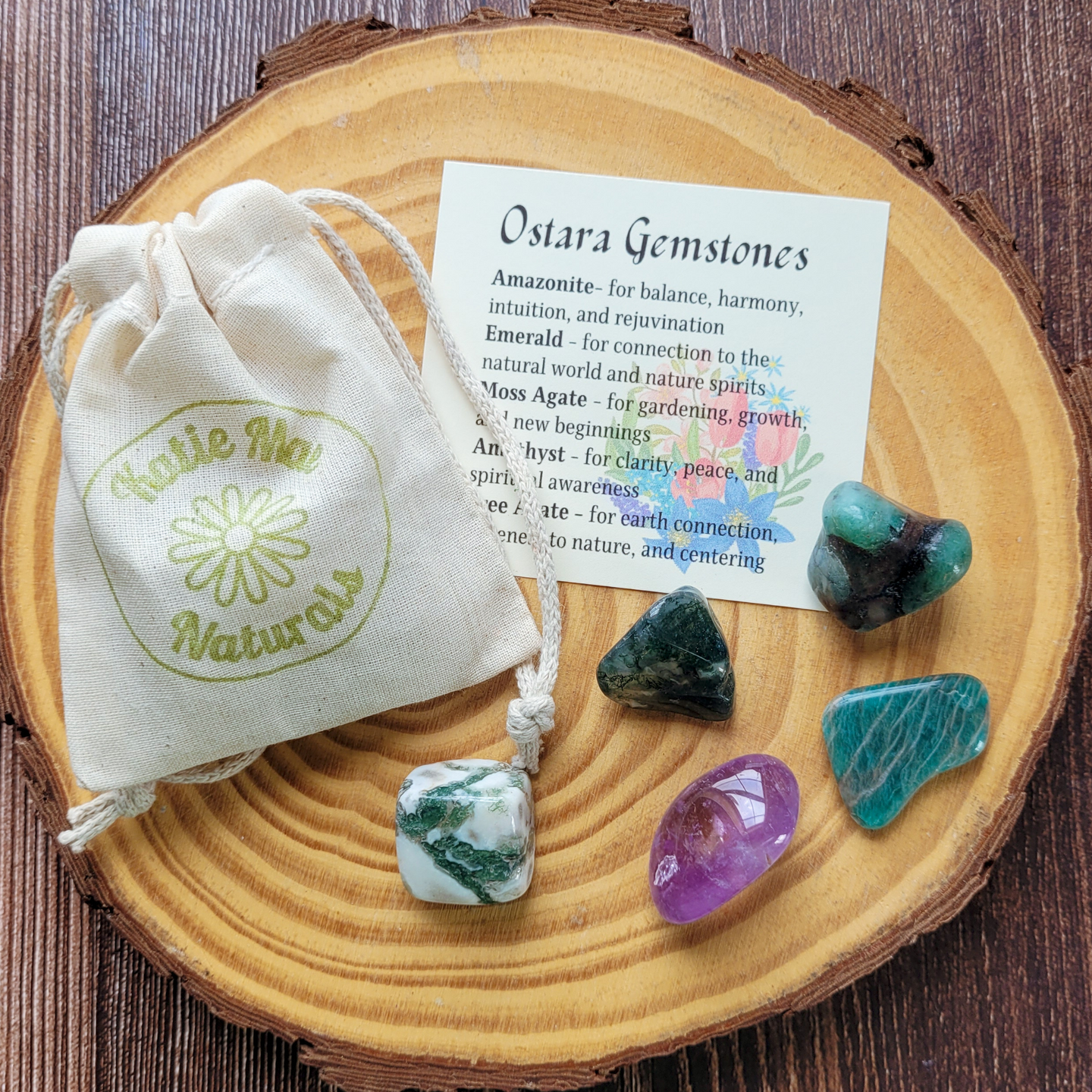 Ostara Crystal Set - Gemstones for Spring Equinox