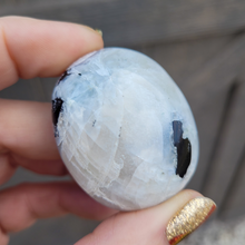 Load image into Gallery viewer, Rainbow Moonstone Palm Stone - 2 inch
