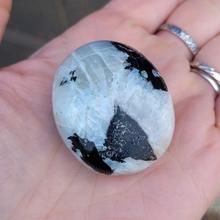 Load image into Gallery viewer, Rainbow Moonstone Palm Stone - 2 inch
