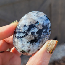 Load image into Gallery viewer, Rainbow Moonstone Palm Stone - 2.25 inch
