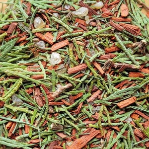Loose herbal incense with cedar and sandalwood