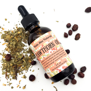 Herbal infused hawthorn oil