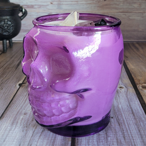 Bitches Brew Purple Skull Soy Wax Candle - 15 oz