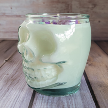 Load image into Gallery viewer, Spring Rains Soy Wax Skull Candle - 15 oz
