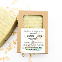 Load image into Gallery viewer, Vegan Unscented Oatmeal Soap 
