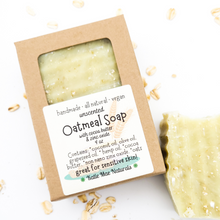 Load image into Gallery viewer, Vegan oatmeal soap for sensitive skin 
