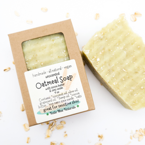 Oatmeal soap with zinc for sensitive skin 