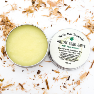 White Willow Bark Salve with Peppermint - Natural Herbal Salve