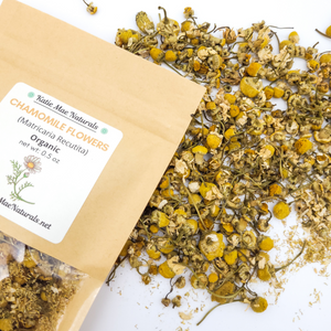 Organic dried chamomile flowers 