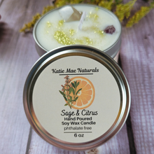 Load image into Gallery viewer, Manifest That Shit Soy Wax Candle (Sage and Citrus) - 6 oz

