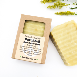 Patchouli scented zero waste shave soap