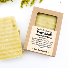 Load image into Gallery viewer, Patchouli scented zero waste shaving soap for men
