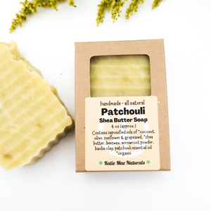 Patchouli scented shave soap for men