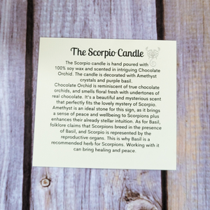 The Scorpio Candle (Chocolate Orchid) 9 oz
