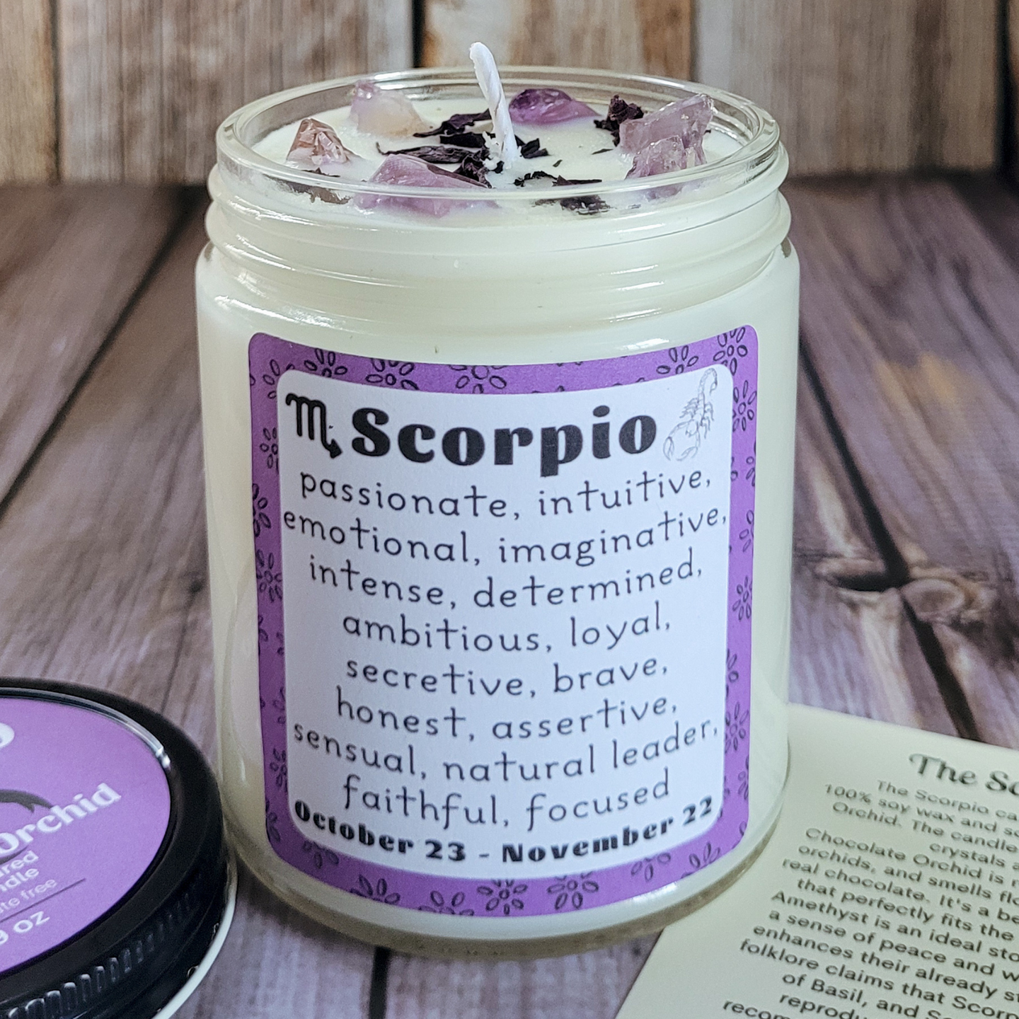 The Scorpio Candle (Chocolate Orchid) 9 oz