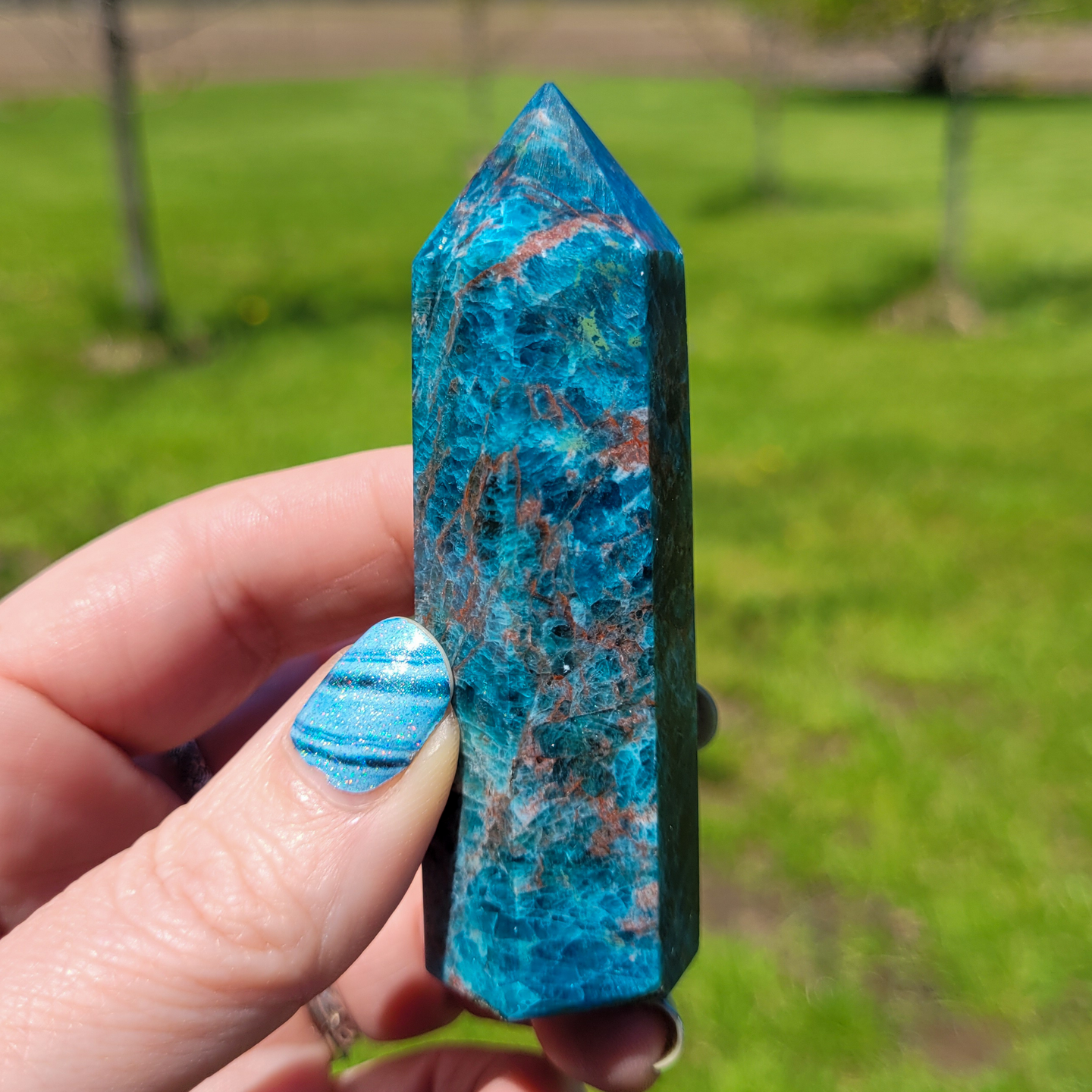 Blue Apatite Point - Apatite Tower