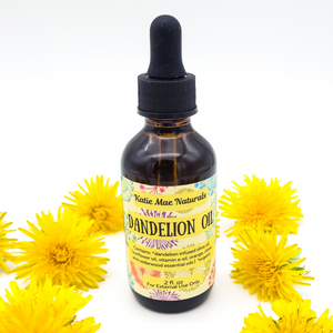 Organic dandelion herbal infused massage and ritual oil 