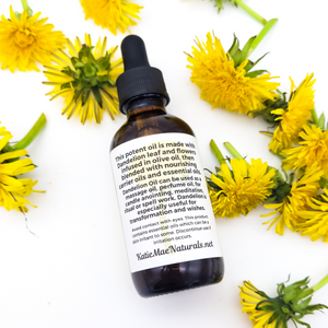 Organic herbal infused massage oil