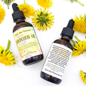 Organic dandelion herbal infused oil