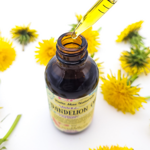 Organic dandelion herbal infused massage oil 